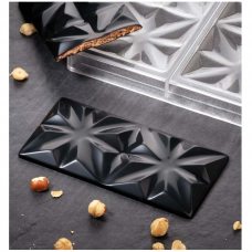 Форма д/шок. 'Chocolate Bar Edelweiss' 155х77мм h10мм, 100гр, 3 ячейки, п/к PC5005