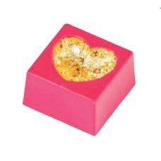 Форма д/шок. 'Deep Heart' 27х27 h16мм, 28 ячеек, 11гр п/к MA1056