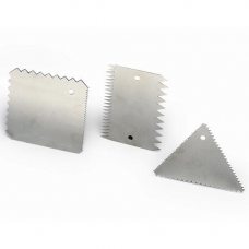 Набор скребков 10х10см (3 шт.), нержавеющая сталь INOX 3, (коробка 3 шт.)