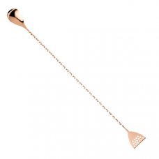 Ложка барная 40см, ручка витая, со стрейнером, сталь/медь M37072CP Ложка барная 40см, ручка витая, со стрейнером, сталь/медь M37072CP