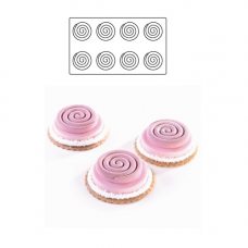 Форма для мороженого/суфле 3D 'TOP Спираль' d60мм h10мм, 60мл, 6 ячеек, силикон TOP07S Форма для мороженого/суфле 3D 'TOP Спираль' d60мм h10мм, 60мл, 6 ячеек, силикон TOP07S