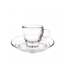 Блюдце d12см 'Caffe', стекло 1P02472 Блюдце d12см 'Caffe', стекло 1P02472