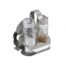 Набор для специй 2 предмета (соль, перец) + салфетница 'Спайс', с крюком 416А Набор для специй 2 предмета (соль, перец) + салфетница 'Спайс', с крюком 416А