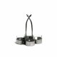 Менажница для сервировки на 4 емкости 8x21,5см, SS-4453, (коробка 2 шт.)