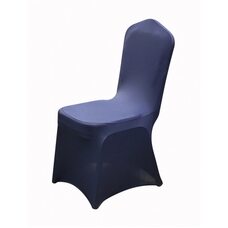 Чехол универсальный на стул из бифлекса цвет темно синий KM