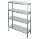 Стеллаж с 4-я сплошными полками С-4-0,4/0,5/2,0 (нержавейка) Стеллаж с 4-я сплошными полками С-4-0,4/0,5/2,0 (нержавейка)
