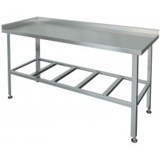 Стол разделочно-производственный с двумя бортами СРП-2л-0,6/1,8 Стол разделочно-производственный с двумя бортами СРП-2л-0,6/1,8